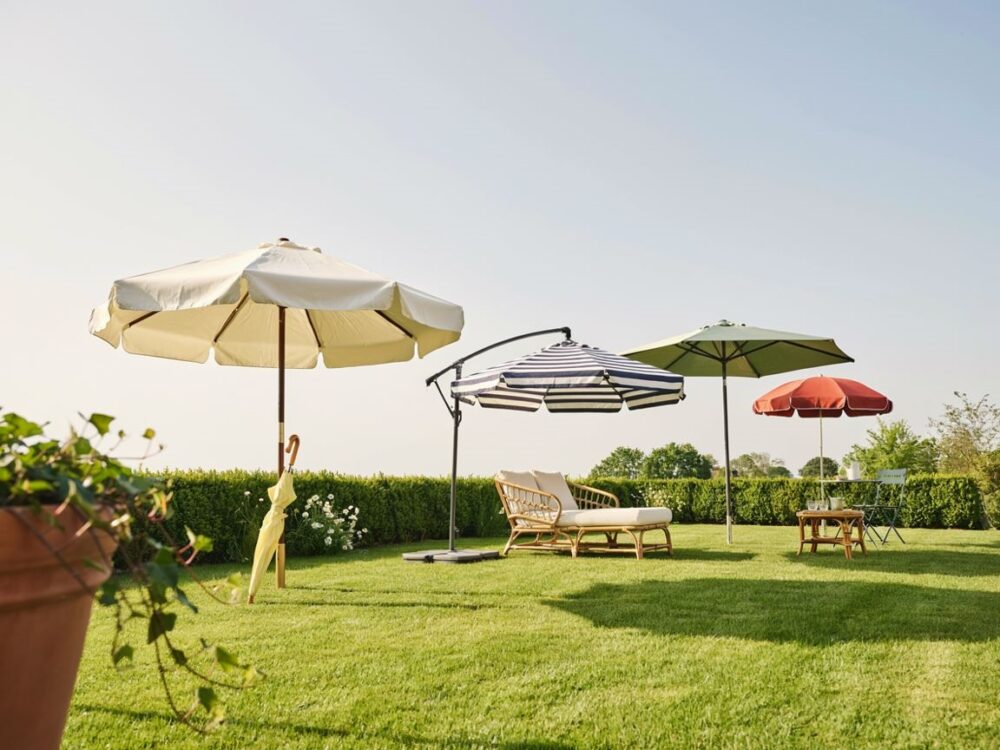 parasol ogrodowy z regulacją wysokości