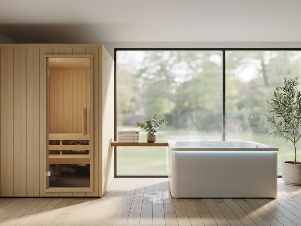 sauna domowa wnętrze