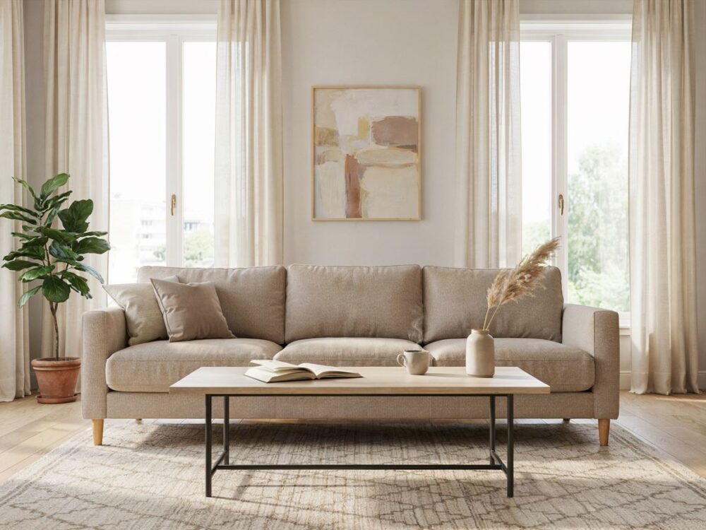 sofa jako centralny element salonu